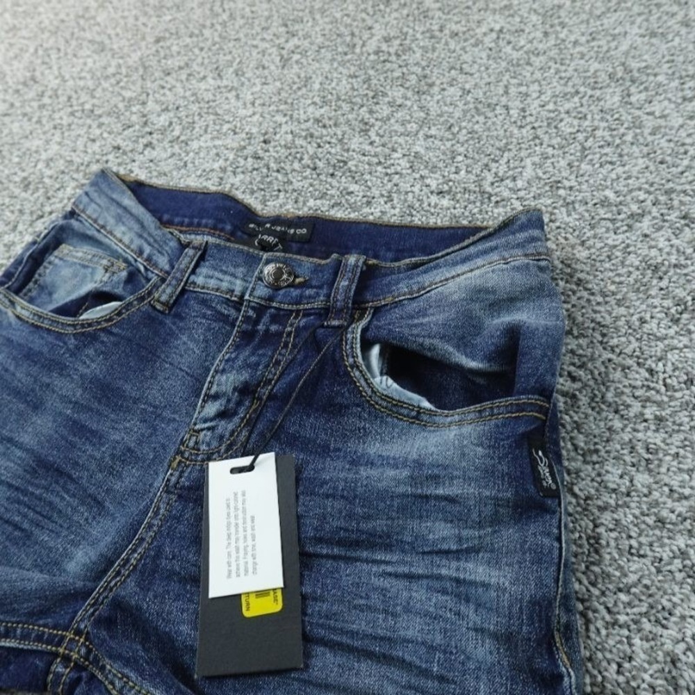 NEW Silver Jeans‎ Boys 10 Dark Blue Denim Pants Garret Relaxed Straight Stretch